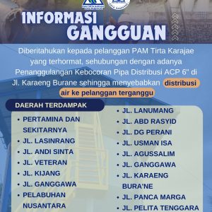 Distribusi Air Terganggu di Parepare, PAM Tirta Karajae Sampaikan Permohonan Maaf