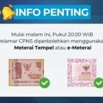 Krisis e-Materai, BKN Izinkan Pelamar CPNS 2024 Pakai Materai Tempel