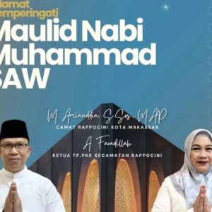 Pemerintah Kecamatan Rappocini Ucapkan Selamat Memperingati Maulid Nabi Muhammad SAW