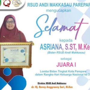 Nakes RSUD Andi Makkasau Raih Juara Pertama Lomba Bidan Tingkat Kota Parepare