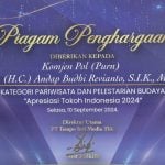 Tingkatkan Sektor Pariwisata dan Pelestarian Budaya Sultra, Andap Raih Penghargaan Apresiasi Tokoh Indonesia 2024