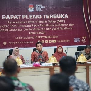 Jumlah Pemilih di Pilkada Parepare Bertambah, KPU  Tetapkan sebanyak 111.874 DPT