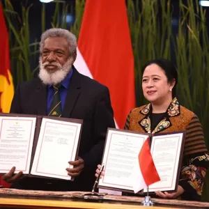 Jelang Lengser dari Ketua DPR, Puan Bertemu Ketua Parlemen Papua Nugini Bahas Solidaritas Melanesia