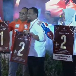 Pilgub Sulsel 2024, Andalan Hati Kantongi Nomor Urut 2