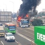 Angkut 58 Anak, Bus Rombongan TK Terbakar di Tol Wiyoto Wiyono