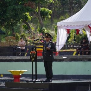 Bacakan Sambutan Panglima TNI, Dandim 1405/Parepare Pimpin Upacara HUT TNI ke-79