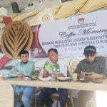 Jelang Debat Kadidat Pertama, KPU Torut Gelar Coffee Morning dengan Media