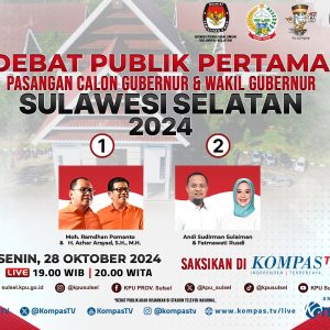 Simak Visi-Misi DIA Vs Andalan Hati di Debat Kandidat Pilgub Sulsel 2024.