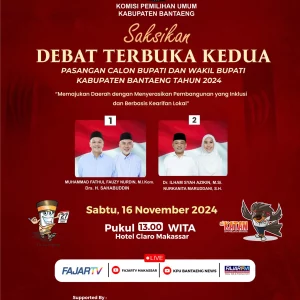 Sabtu Siang, Debat Kedua Pilkada Bantaeng Disiarkan Langsung di FAJAR TV