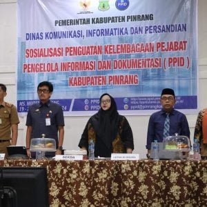 Sekda A Calo  Buka Sosialisasi PPID Kabupaten Pinrang