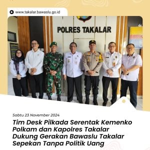 Bawaslu Takalar Ajak Sepekan Tanpa Politik Uang