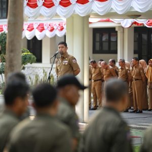 Andi Arwin Azis Pimpin Apel Sampaikan Pesan Kekompakan