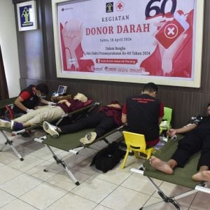 Sambut Hari Bhakti Pemasyarakatan ke-60, Rutan Pinrang Gelar Donor Darah