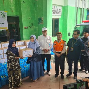 BI Bersama BRI Pangkep dan Baznas Bantu Korban Banjir