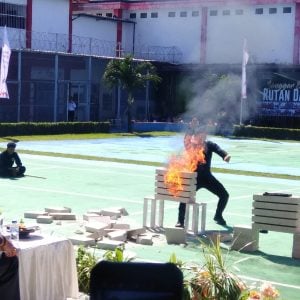 Atraksi Spektakuler Jajaran Pemasyarakatan Kanwil Kemenkumham Sulsel Meriahkan Peringatan HBP ke-60 di Sulsel