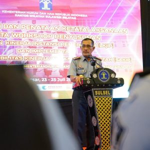 Kemenkumham Sulsel Gelar Pembinaan, Penataan Ketatalaksanaan, Workshop LKjIP dan SAKIP