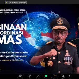 Wujudkan Citra Positif Organisasi, Kanwil Kemenkumham Sulsel Ikuti Webinar Pembinaan dan Koordinasi Humas Hukum dan Kerjasama