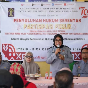 Kanwil Kemenkumham Sulsel Sosialisasikan Rancangan Peraturan Presiden Tentang Kepatuhan Hukum