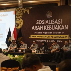 Imigrasi Makassar Hadiri Sosialisasi Arah Kebijakan Dokumen Perjalanan, Visa, dan TPI di Yogyakarta