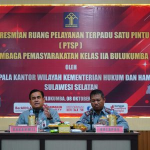 Kakanwil Kemenkumham Sulsel Minta Jajaran Lapas Bulukumba Laksanakan Tusi Sesuai SOP