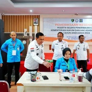 Kakanwil Kemenkumham Sulsel Pantau Pelaksanaan SKB Penerimaan CPNS Kemenkumham Tahun 2024