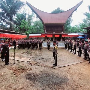 Polres Tator Gelar Upacara Penghormatan Terakhir Personil Telah Meninggal