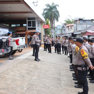 Polres Tator Terjunkan 75 Personel Amankan Penetapan Paslon Bupati dan Wabup Terpilih