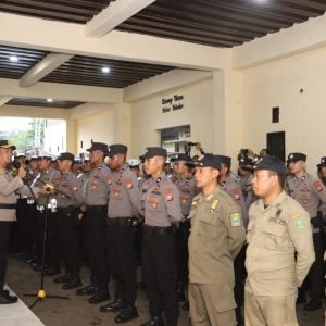 Polres Takalar Gelar Apel Pengamanan Malam Tahun Baru