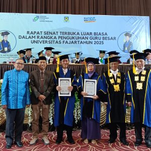 Rektor Kukuhkan Dua Guru Besar UNIFA Diawal Tahun 2025