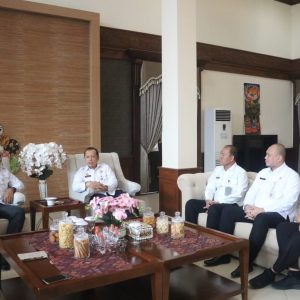 Kakanwil Harun Sulianto, Qris Pratama dan Herman Sawiran Audiensi ke Gubernur Kepulauan Bangka Belitung