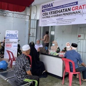 BRI Pangkep Manjakan Nasabah Pensiunan dengan Pemeriksaan Kesehatan Gratis