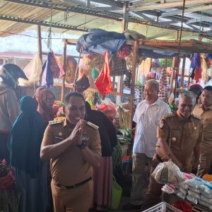 Bupati dan Wabup Wajo Tinjau Pasar Mini