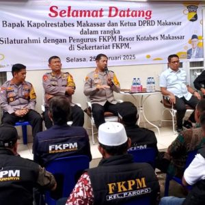 Kapolrestabes dan Ketua DPRD Makassar Kunjungi Sekretariat FKPM, Apresiasi Peran dalam Kamtibmas