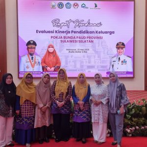 Bunda PAUD Pinrang Hadiri Rakor Evaluasi Kinerja di Sulsel