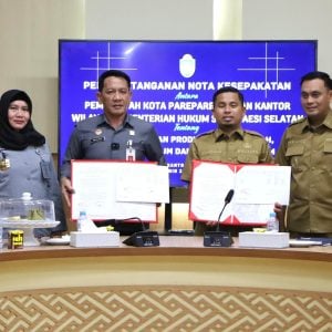 Pemkot Parepare dan Kemenkumham Sulsel Jalin Kerja Sama, Fokus pada Produk Hukum dan Akses Keadilan