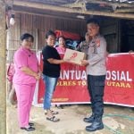 Polres Torut Bansos, Bagikan Ratusan Sembako