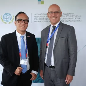 Kemnaker Bahas Penguatan Jaminan Sosial Bersama ISSA di Swiss