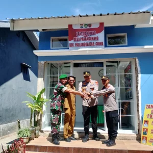 Kapolres Gowa Resmikan Kantor Tiga Pilar Tripika Kecamatan Pallangga