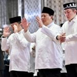 Bersama AHY dan Sejumlah Menteri, Presiden Prabowo Shalat Ied di Istiqlal