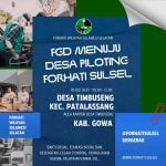 Besok, FORHATI Sulsel Gelar FGD di Desa Timbuseng