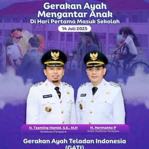 Hari Pertama Sekolah Bersama Ayah, Pemkot Parepare Tiadakan Apel Pagi Bagi ASN