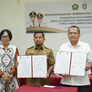 Wali Kota Parepare Teken MoU dengan STIKS Makassar, Dorong Kolaborasi Bangun Dunia Pendidikan
